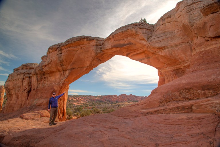 I'm pointing to another arch. They should call this place Arches National Park