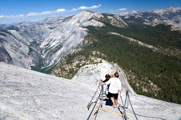 CABLES DOWN HALF DOME