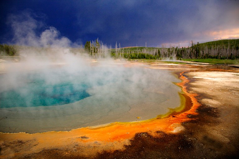 STORMY BLACK SAND GEYSER BASIN