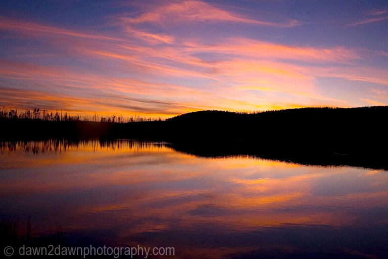 GREBE LAKE SUNSET