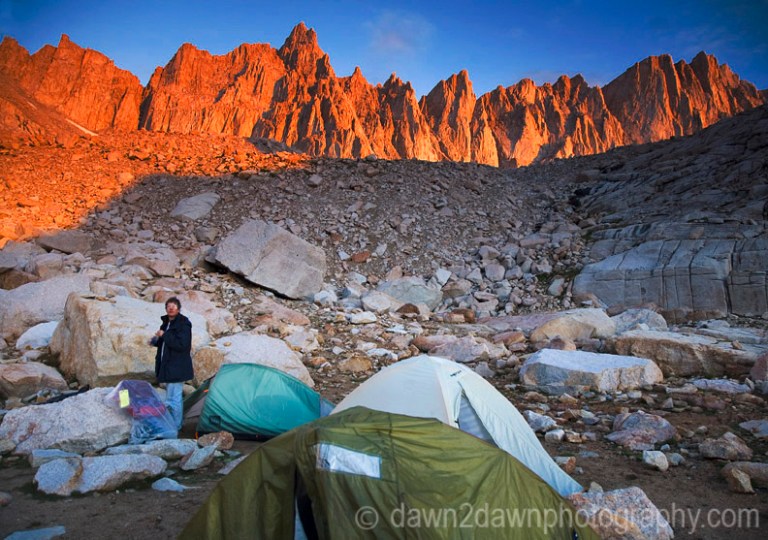 Sunrise at Mt.Whitney Trail Camp