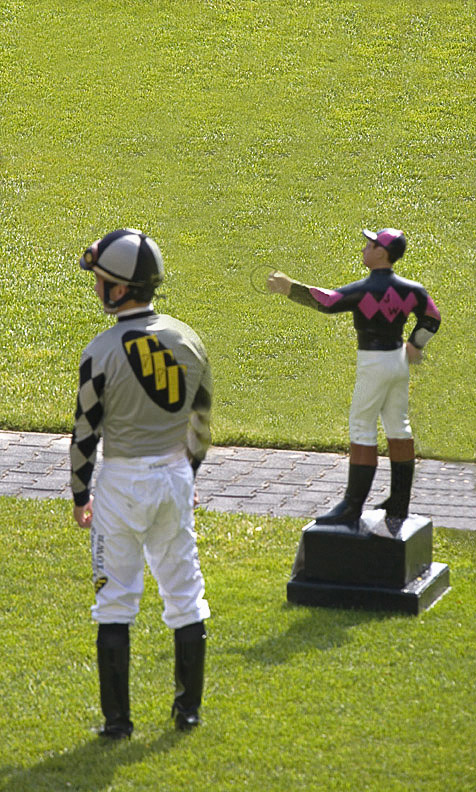 Horse and Lawn Jockey