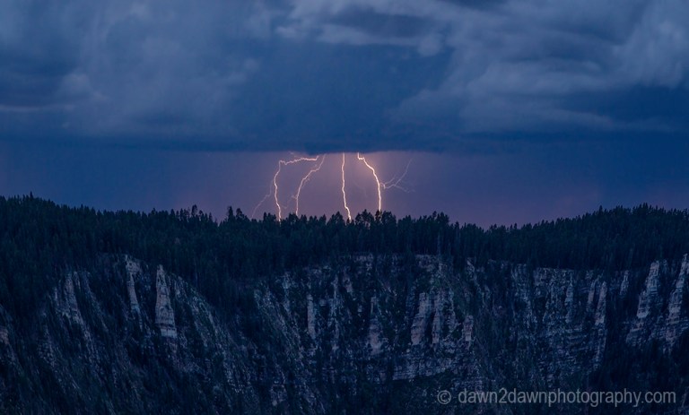 North Rim Lightning