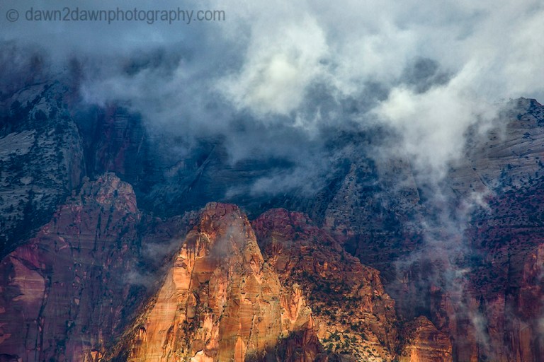 Zion Canyon Fog