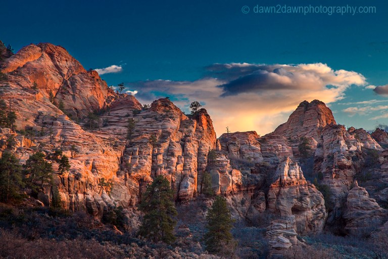 Zion Kolob Sunset
