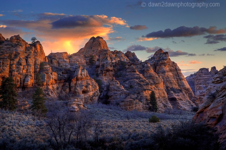 Zion Kolob Sunset