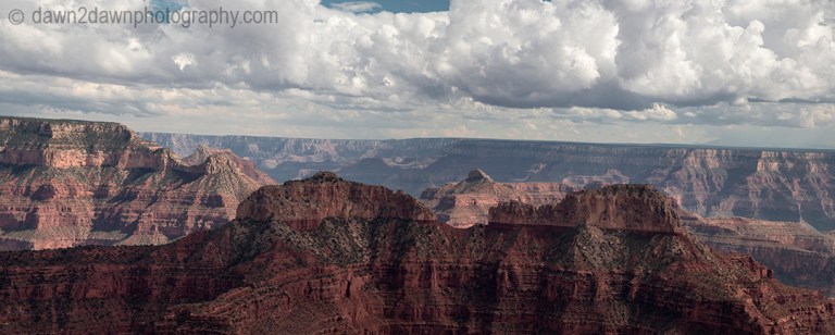 A panoramic view of the Grand Canyon from Point Sublime