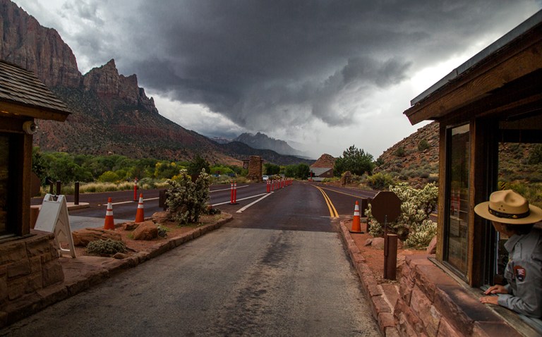 Zion Entrance Storm_2164