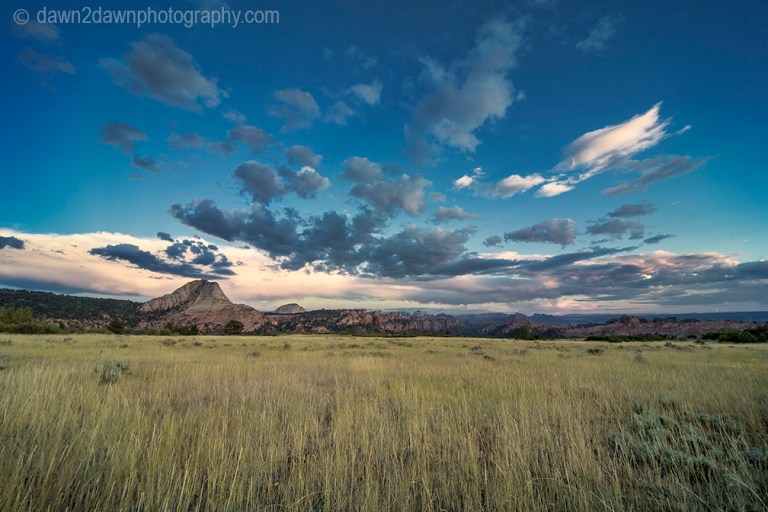 Sunset at Zion National Park from Kolob Terrace, Utah