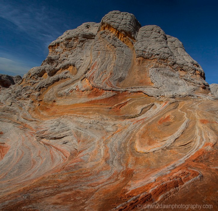 Distorted sandstone shapes make up the landscape at White Pocket at Vermilion Cliffs National Monument, Arizona