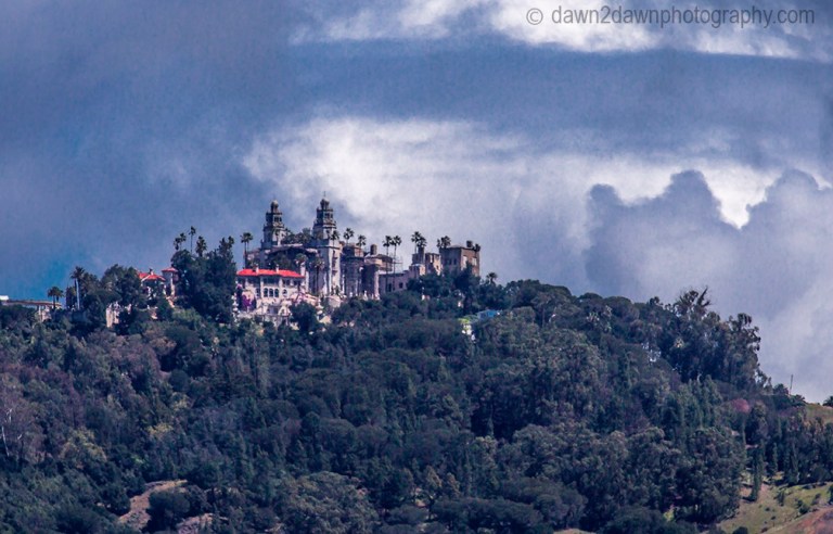 The Hearst Castle along California's Pacific Coastline near San Simeon