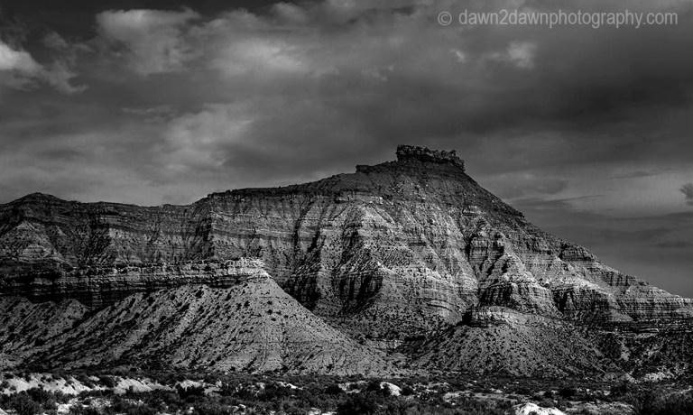 The fading sun sets on Gooseberry Mesa near Zion National Park, Utah