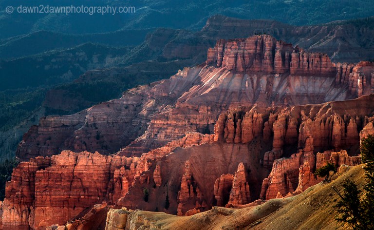 Erosion and time have shaped the sandstone landscape at Cedar Breaks National Monument in Southern Utah, USA