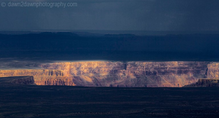 Storm clouds pass over Marble Canyon at Grand Canyon National Park, Cslifornia.