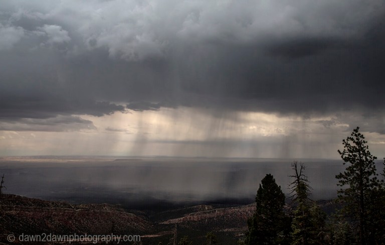 Storm clouds pass over Marble Canyon at Grand Canyon National Park, Cslifornia.