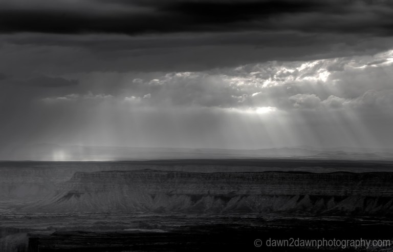 North Rim Storm BW_3064