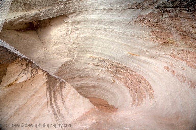 Unusually shaped rock formation called The Nautilus located in Southern Utah