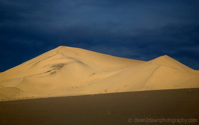 The shapes and lines at Eureka Dunes at Death Valley National Park, California