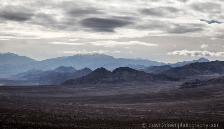 Wide Valleys and tall mountain peaks are the predominate features at Death Valley National Park, California
