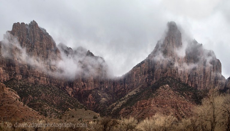 Stormy Zion National Park