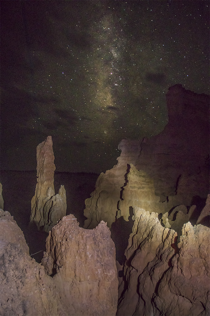 Bryce Canyon, Hoodoos And The Milky Way
