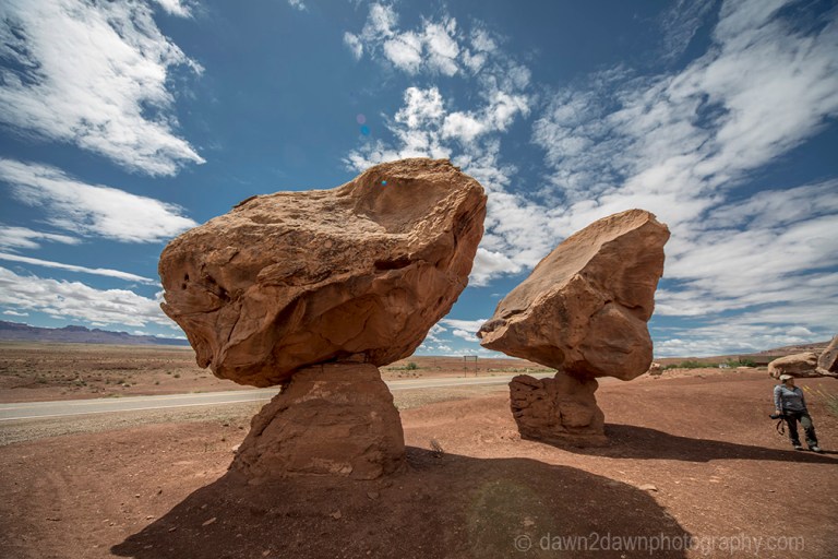 Funky rocks are the highlight at Cliff Dwellers, adjacent to Lee's Ferry.