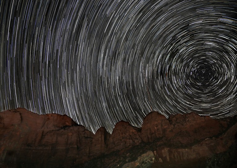 Zion Star Trails