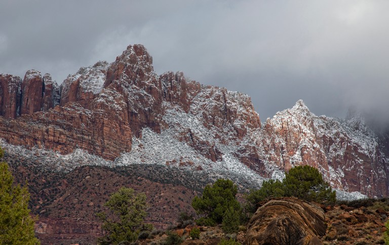 Autumn And Winter Collide At Zion Today