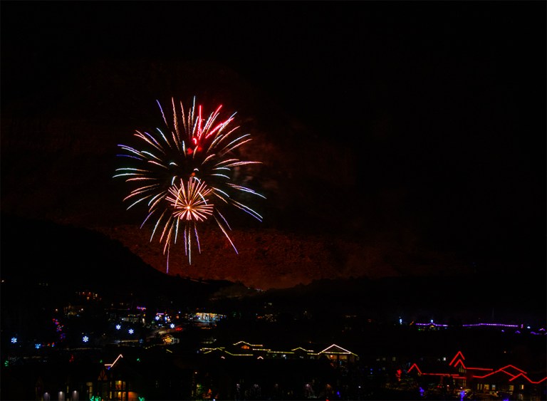 Happy New Year From Zion National Park And Springdale, Utah