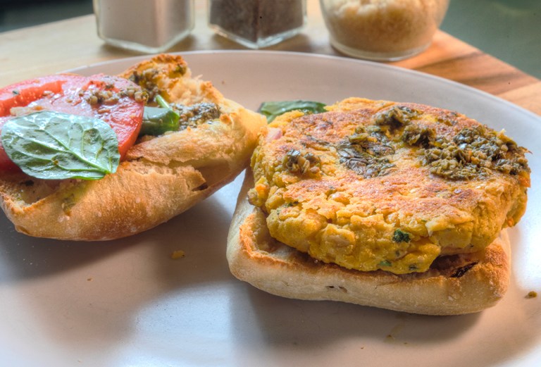How About A Garbanzo Bean Burger!