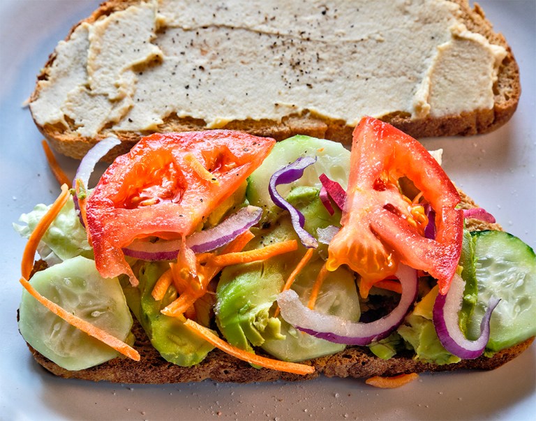 Veggies In A Sandwich