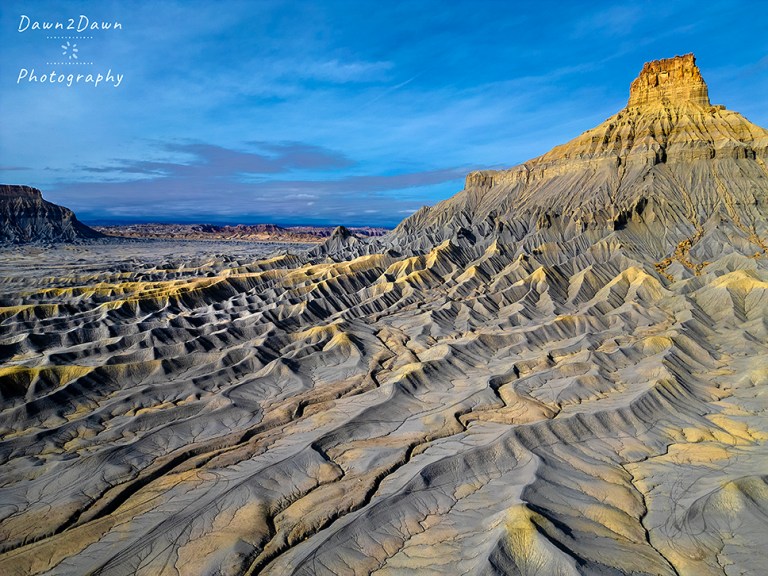 Flight Over Factory Butte