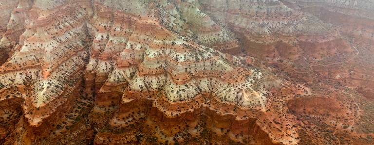 Hurricane Mesa In Fog